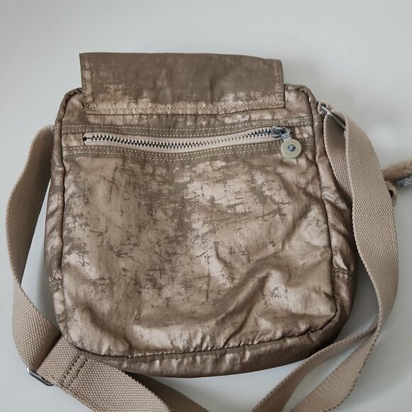 KIPLING | Monkey messenger bag crossbody canvas metallic brown - Picture 5 of 5
